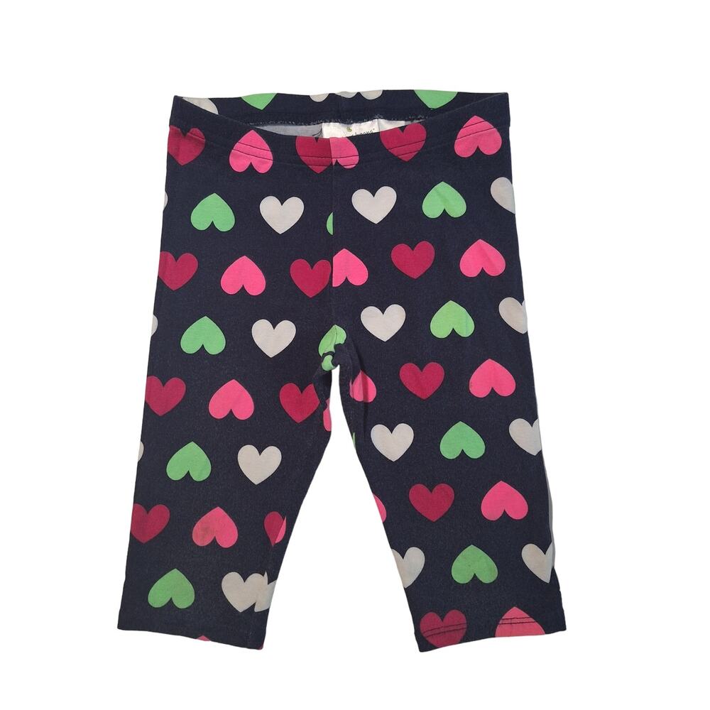 Jumping Beans heart print cropped cotton stretch leggings